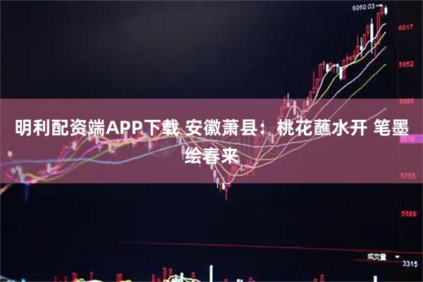 明利配资端APP下载 安徽萧县：桃花蘸水开 笔墨绘春来