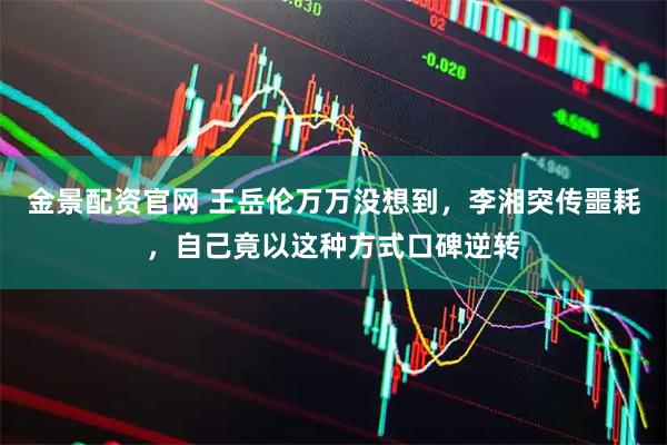 金景配资官网 王岳伦万万没想到，李湘突传噩耗，自己竟以这种方式口碑逆转